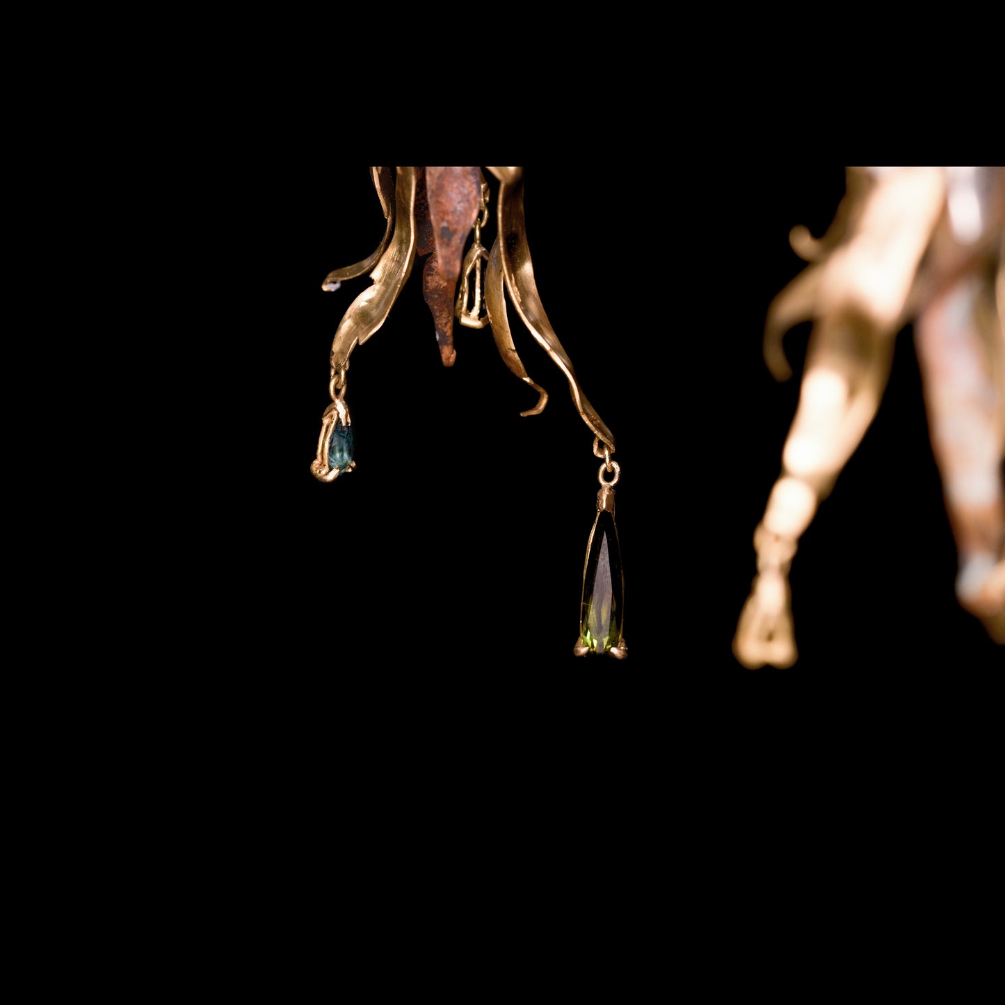 Dead Flower Earrings- Triptych