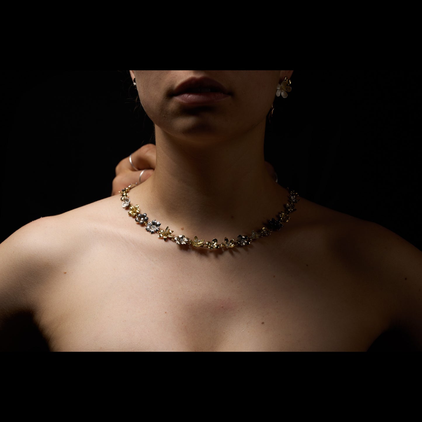 Flower Necklace #1 - Triptych