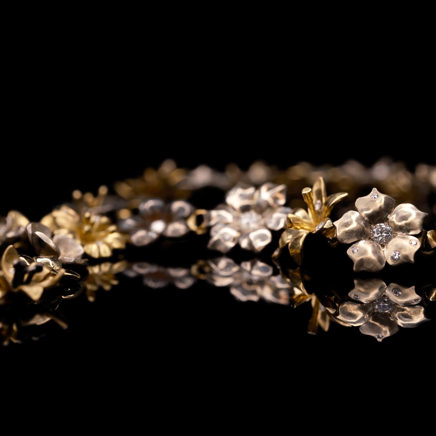 Flower Necklace #1 - Triptych