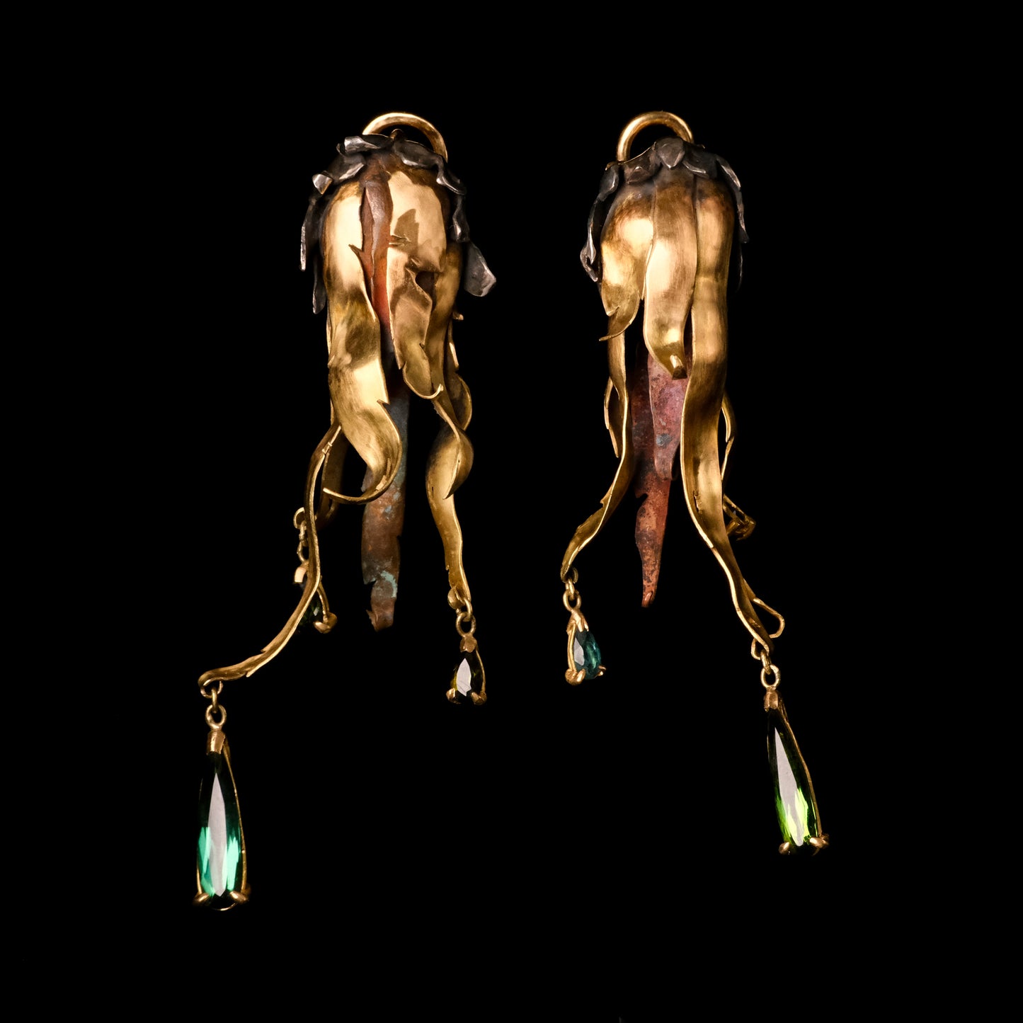 Dead Flower Earrings- Triptych