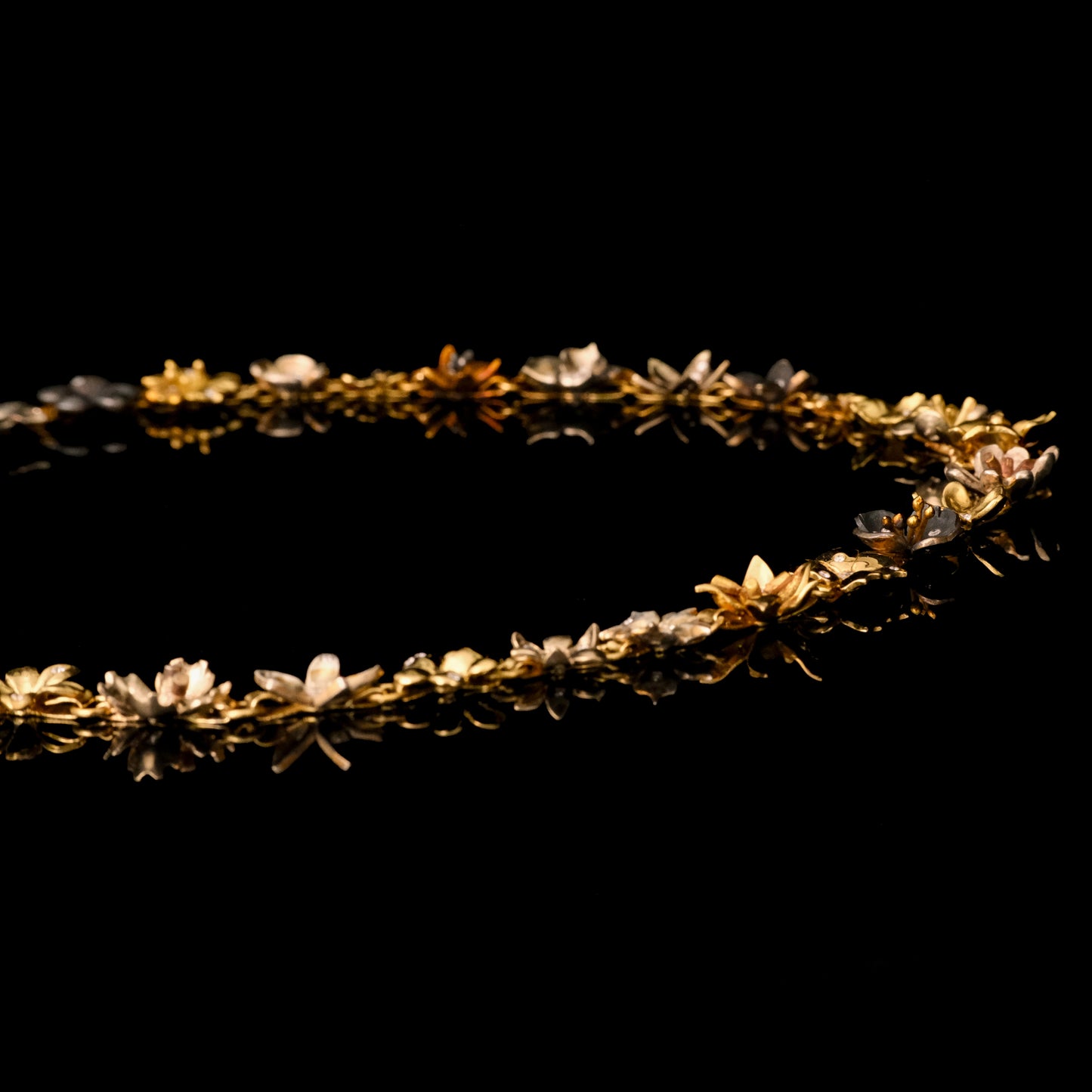 Flower Necklace #1 - Triptych